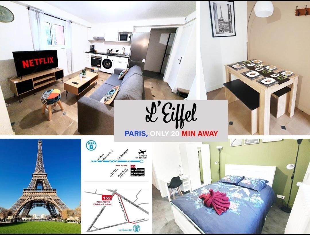 L'Eiffel - Self Checking, 20Min From Paris Apartment Drancy Ngoại thất bức ảnh